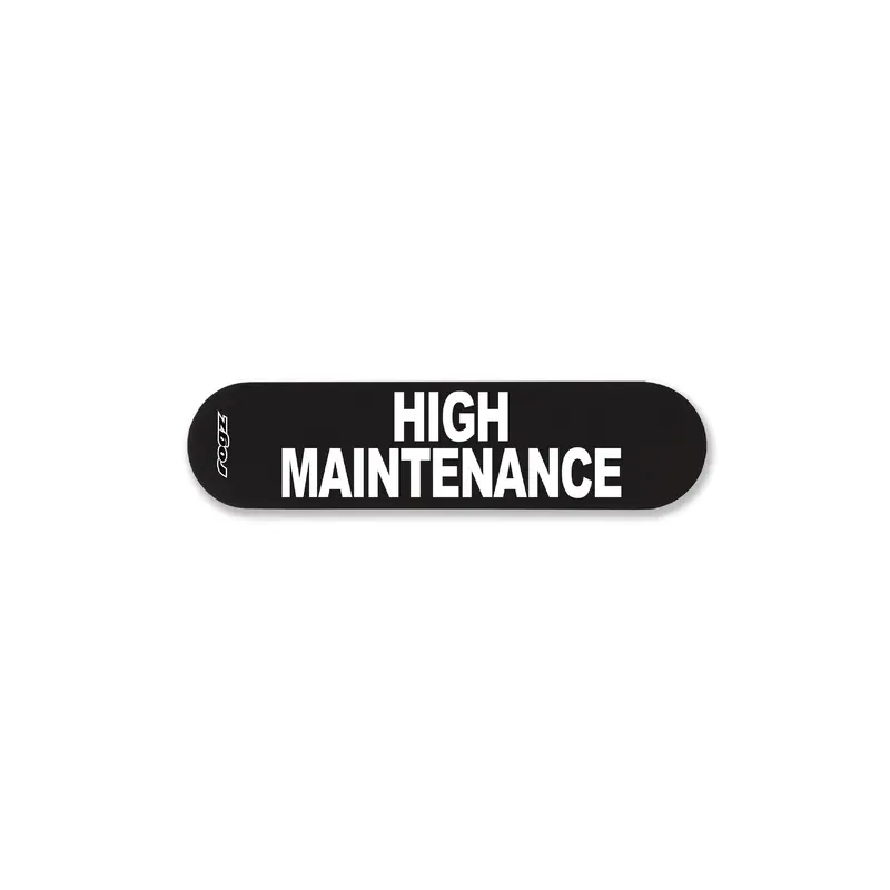 Rogz Pre-Made Badge High Maintenance Sml :->>