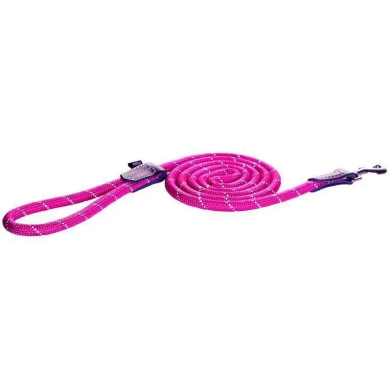 Rogz Classic Large Rope Dog Lead Pink :->>