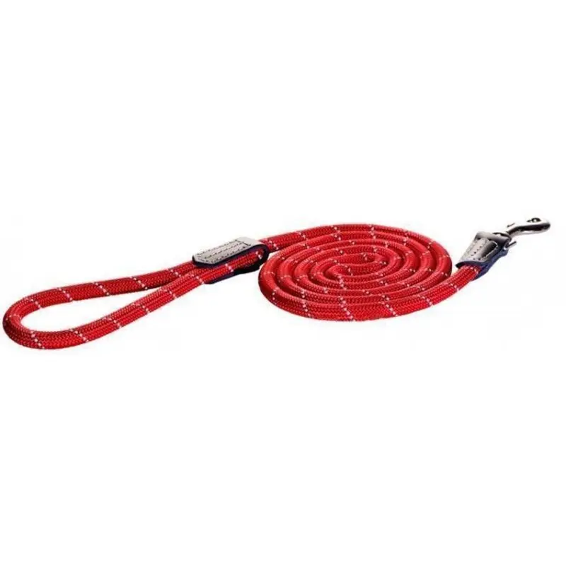 Rogz Classic Large Rope Dog Lead Red :->>