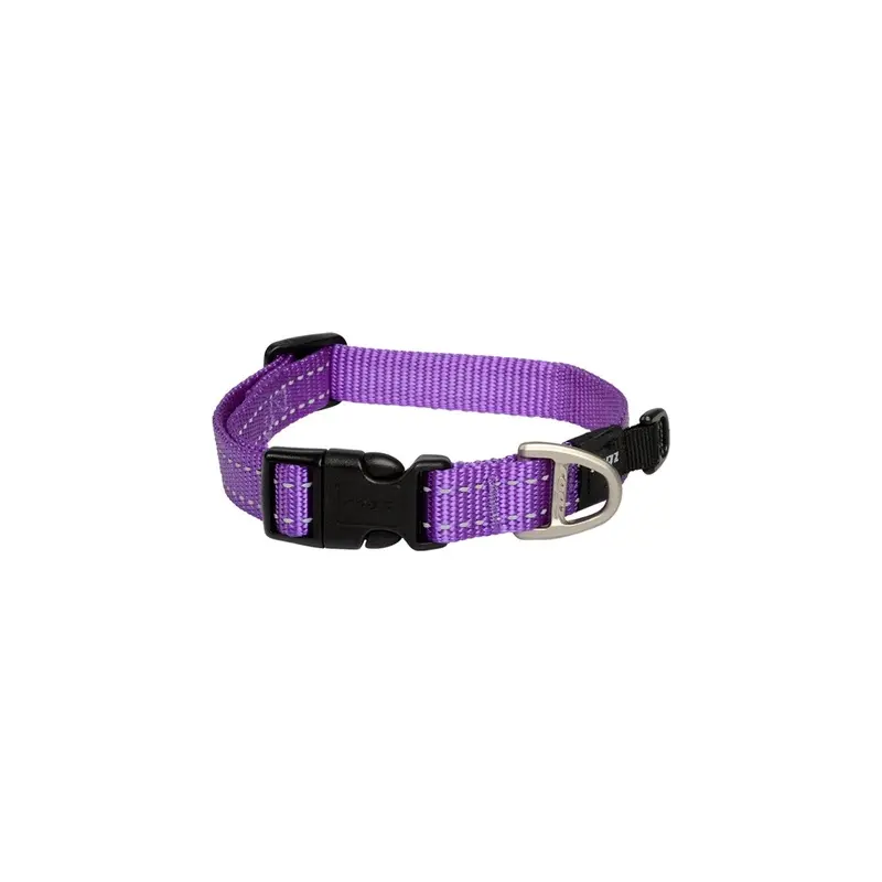 Rogz Classic Medium Dog Collar Purple :->>