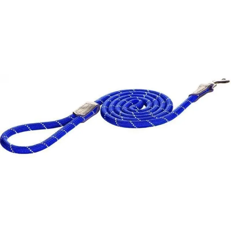 Rogz Classic Small Rope Dog Lead Blue :->>