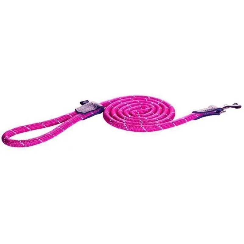 Rogz Classic Small Rope Dog Lead Pink :->>