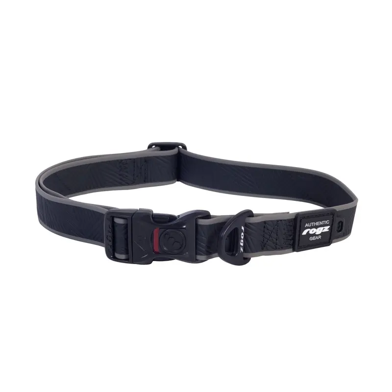 Rogz Classic Amphibian Black Dog Collar Extra Large :->>