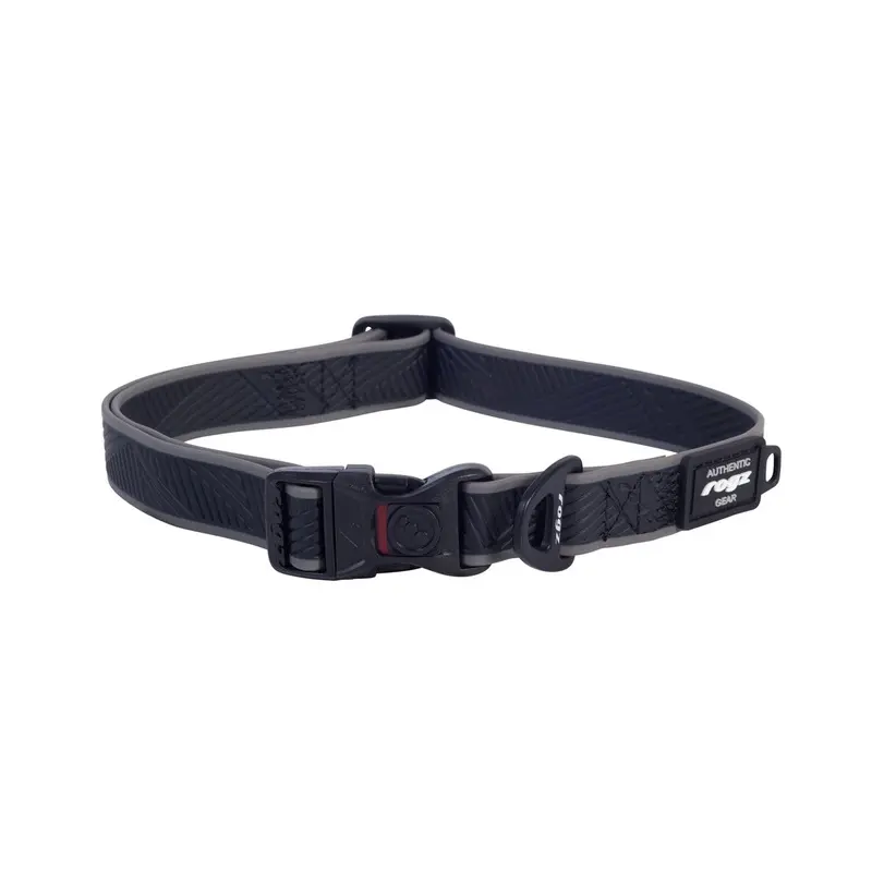 Rogz Classic Amphibian Black Dog Collar Large :->>
