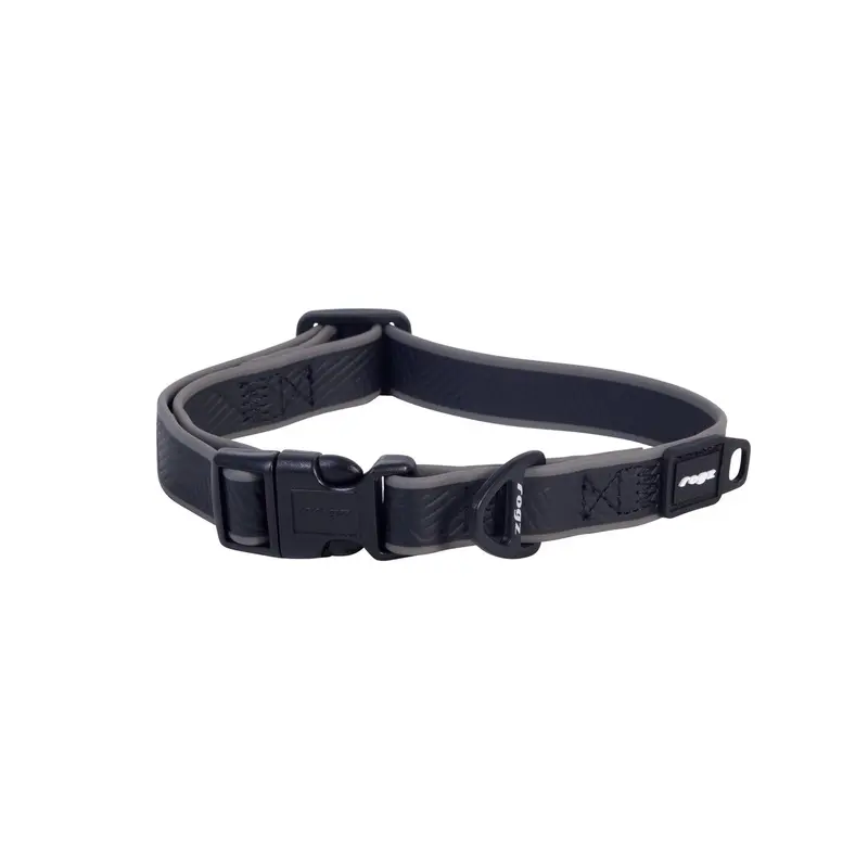 Rogz Classic Amphibian Black Dog Collar Medium :->>