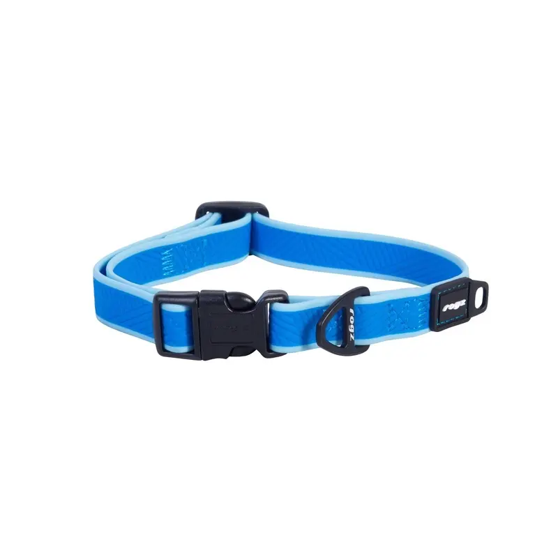 Rogz Classic Amphibian Blue Dog Collar Medium :->>