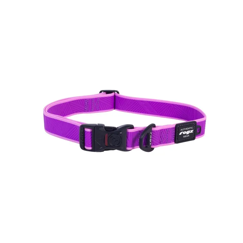 Rogz Classic Amphibian Purple Dog Collar Extra Large :->>