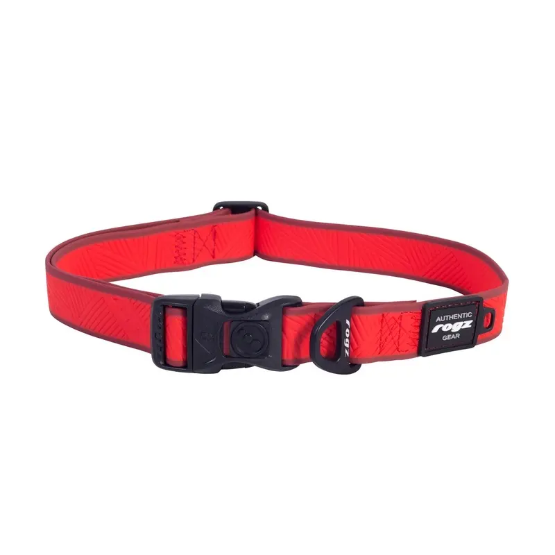 Rogz Classic Amphibian Red Dog Collar Extra Large :->>