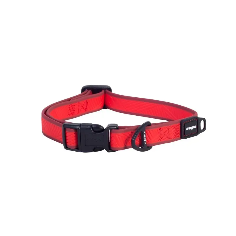 Rogz Classic Amphibian Red Dog Collar Medium :->>