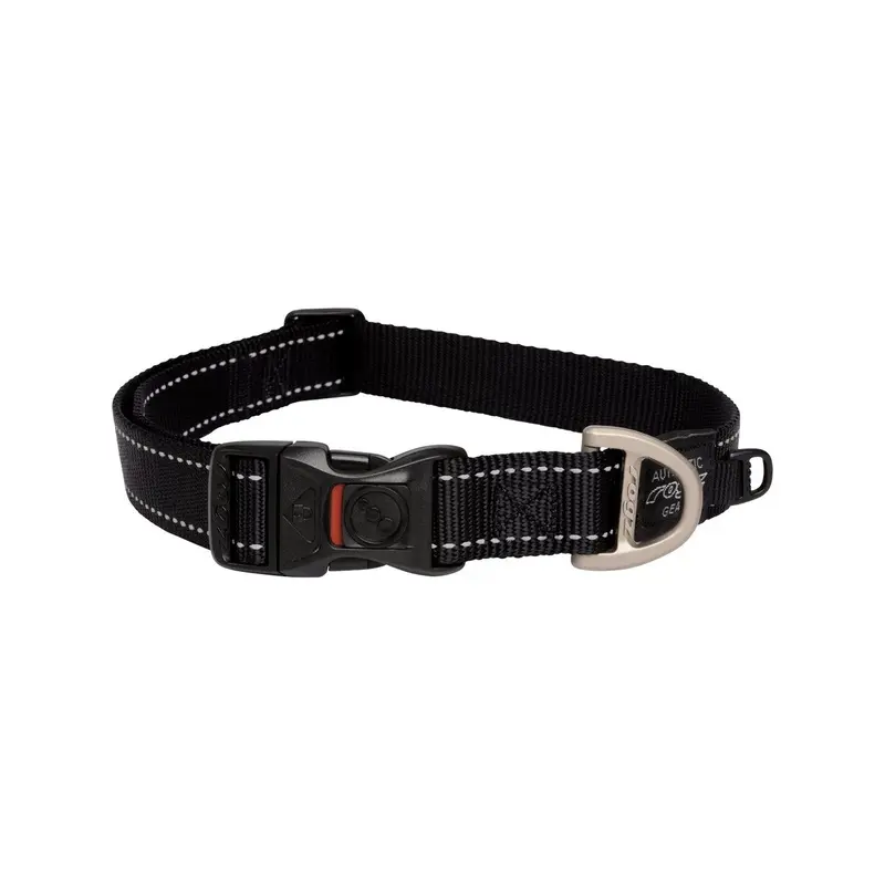 Rogz Classic Extra Large Dog Collar Black :->>