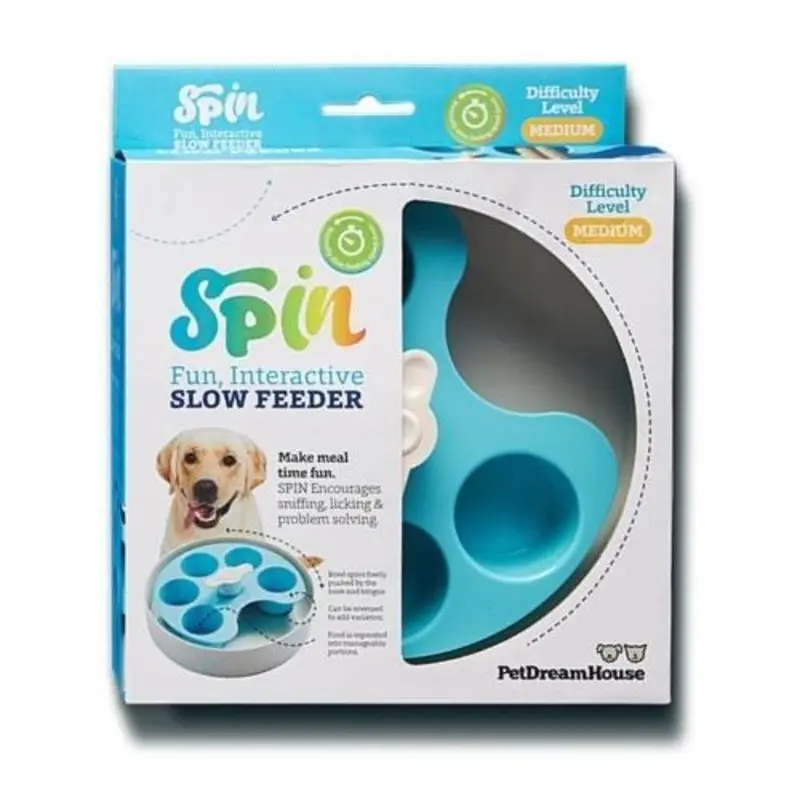 Pet DreamHouse Spin Interactive Slow Feeder for Dogs Palette***