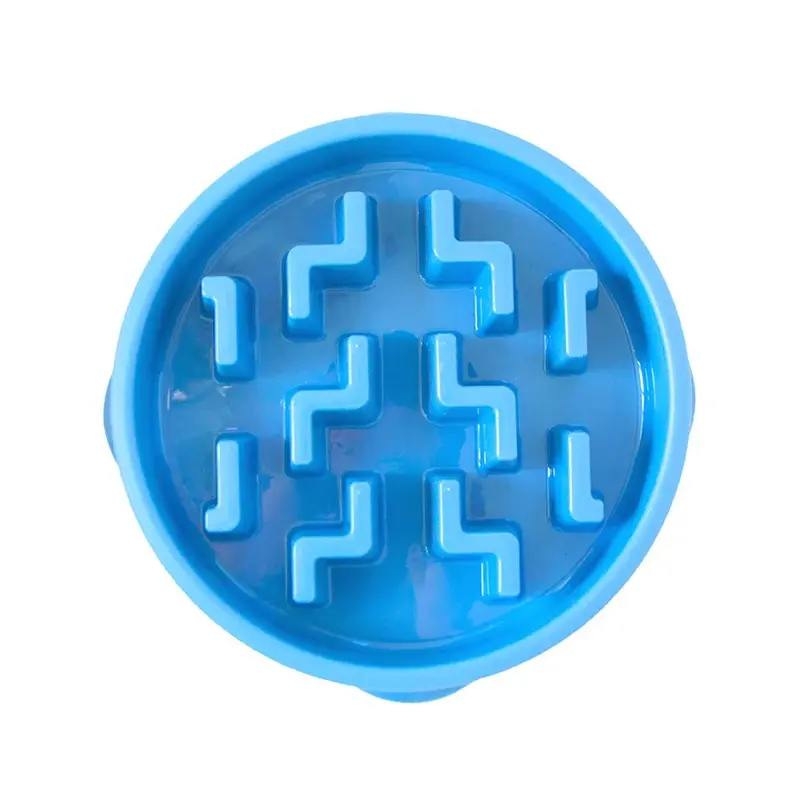 Outward Hound Fun Feeder Slo-Bowl Notch Dog Bowl Bowl Large Blue