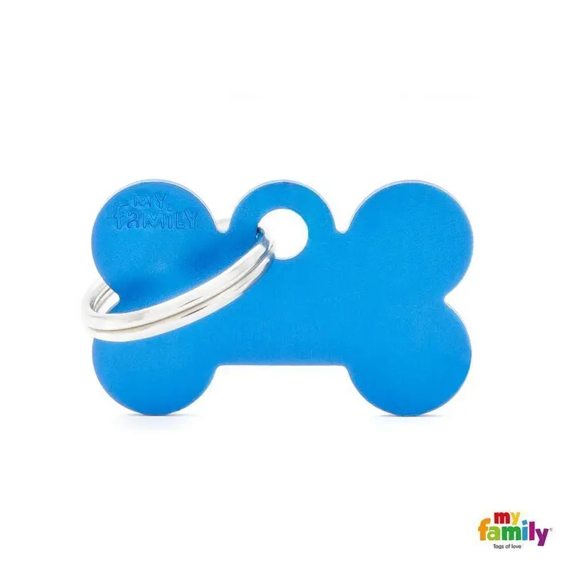 My Family Basic Bone Small Blue with Free Engraving