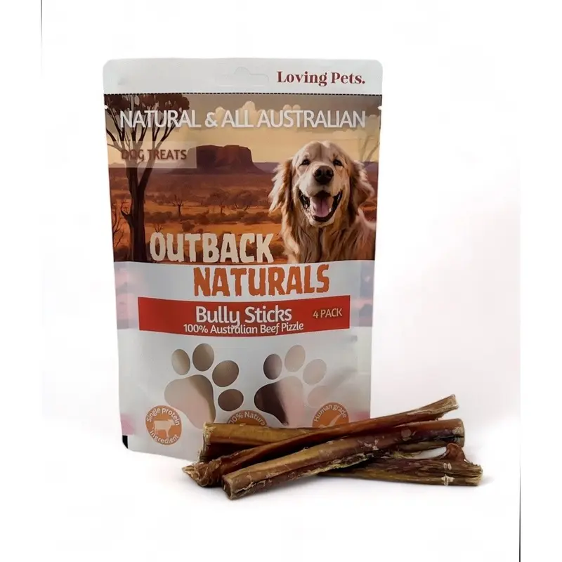 Loving Pets Outback Naturals Bully Sticks Dog Treats 4 Pack :->>