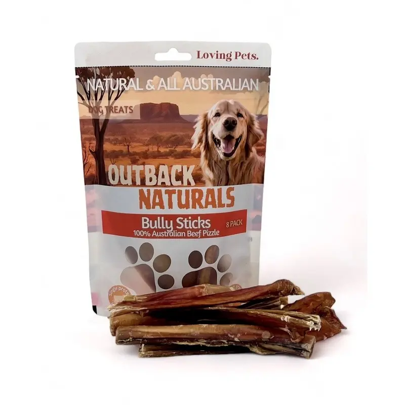Loving Pets Outback Naturals Bully Sticks Dog Treats 8 Pack :->>