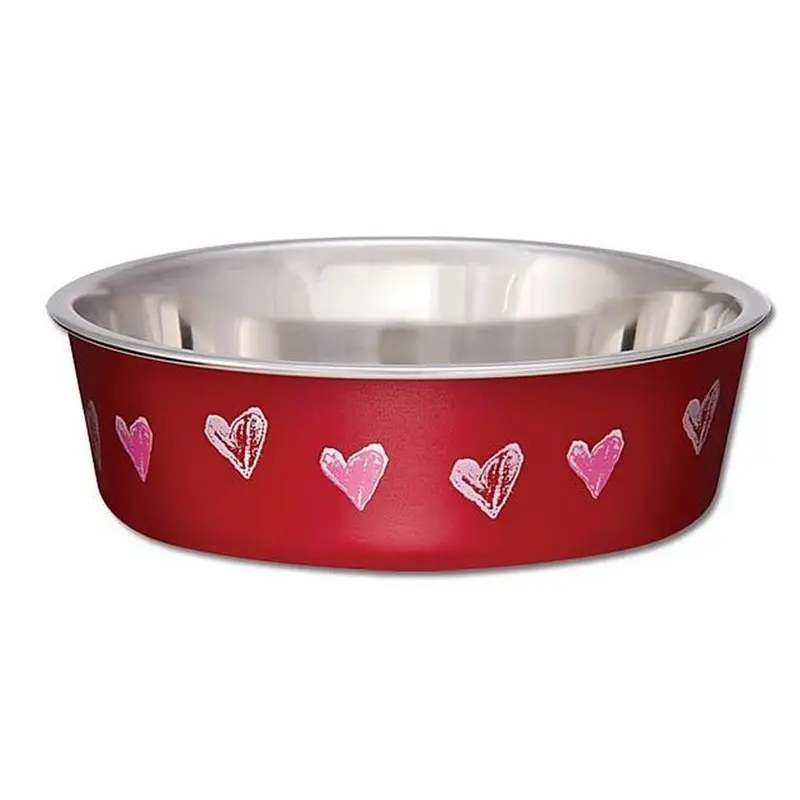 Loving Pets Bella Dog Bowl Valentine Medium :->>