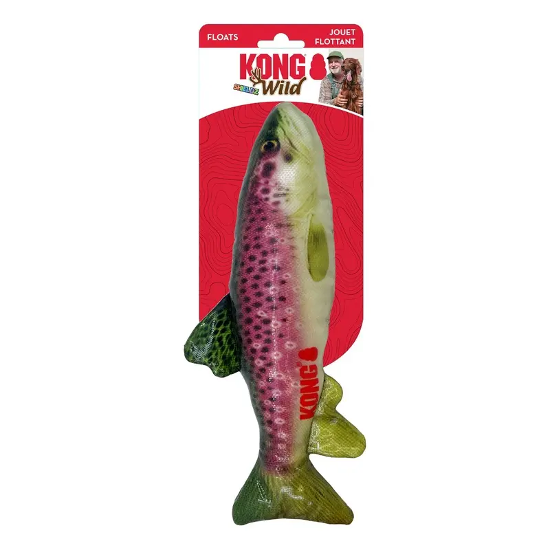KONG Wild Shields Trout Medium Dog Toy