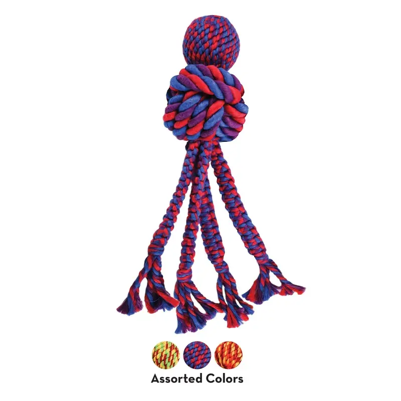 KONG Wubba Weaves With Rope Large Dog Toy