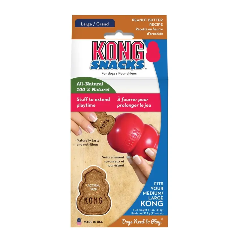 KONG Stuffn Snacks Peanut Large 300g :->>