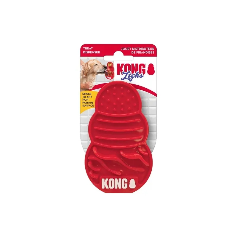KONG Licks Enrichment Lick Mat Dog Toy Small :->>
