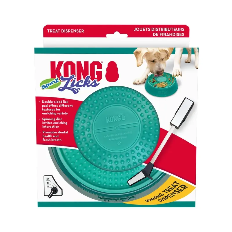 KONG Licks Spinz Interactive Large Dog Toy :->>