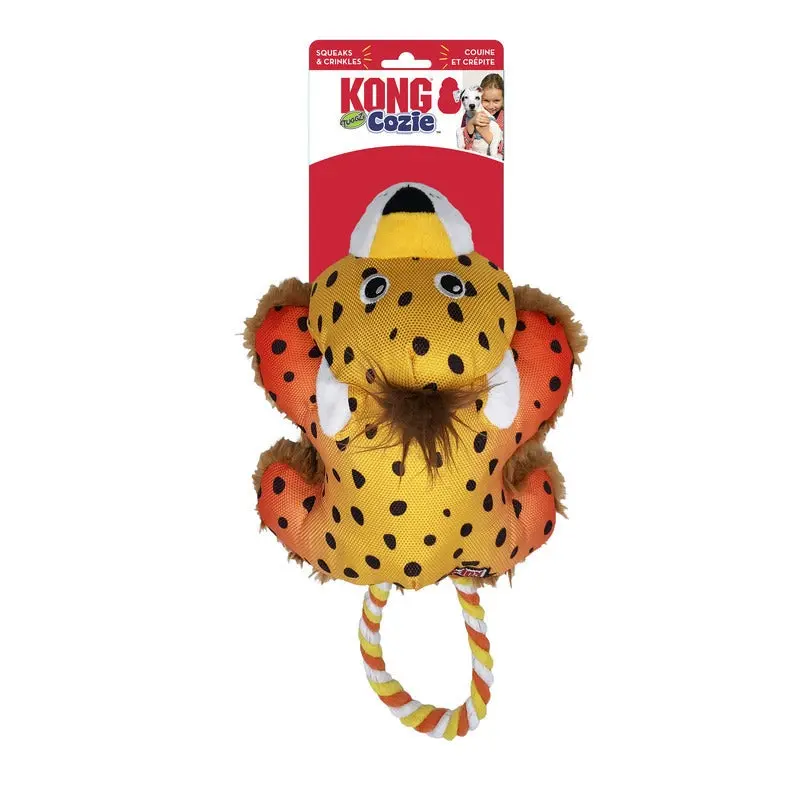 KONG Cozie Tuggz Cheetah Medium to Large Dog Toy