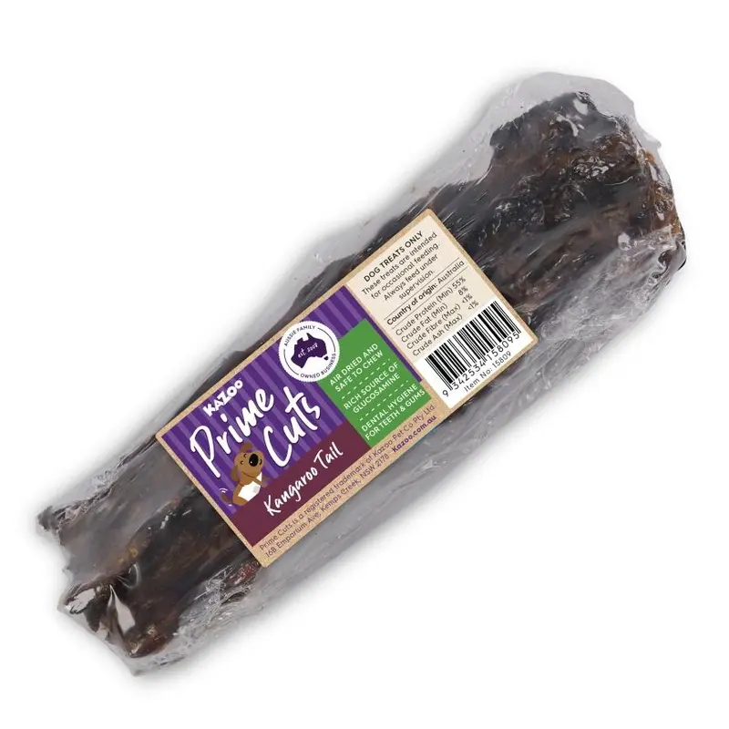 Kazoo Prime Cuts Kangaroo Tail Dog Treat