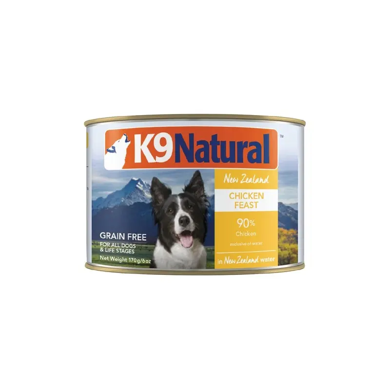 K9 Natural Chicken Feast Wet Dog Food 170g x 12