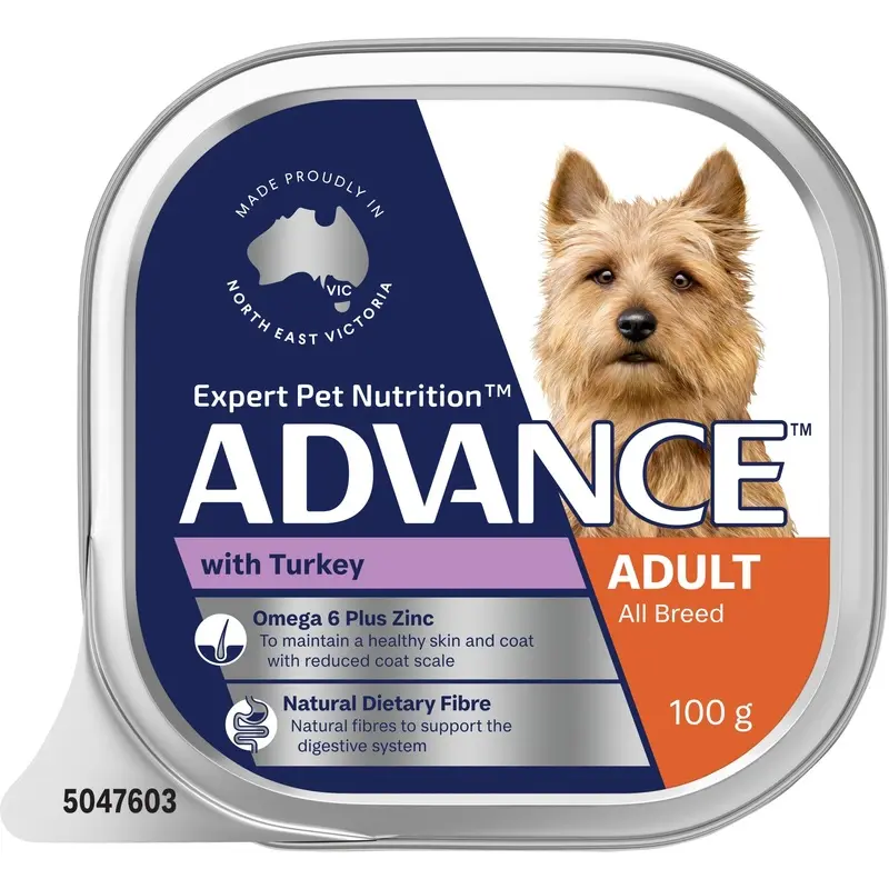 Advance Turkey All Breed Adult Dog Wet Food 100g :->>