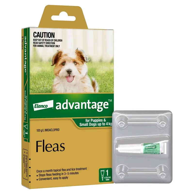 Advantage Flea Treatment for Dogs 0-4kg Green 1 Pack :->>