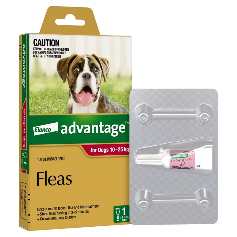 Advantage Flea Treatment for Dogs 10-25kg Red 1 Pack :->>