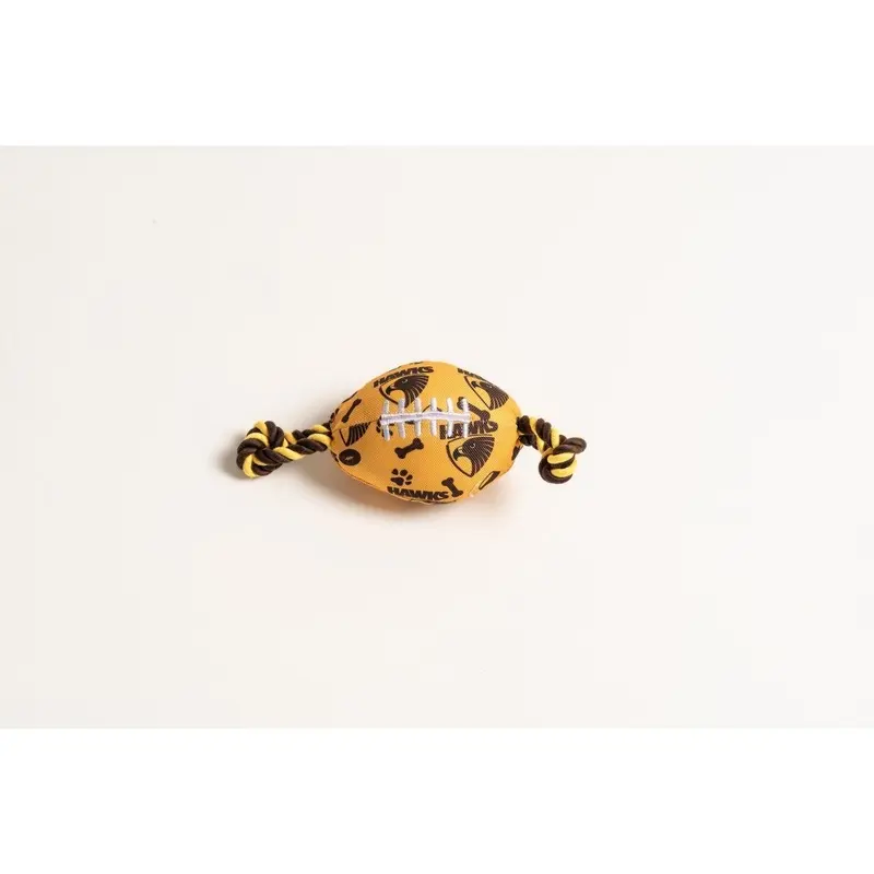 AFL Hawthorn Hawks Footy Dog Rope Toy