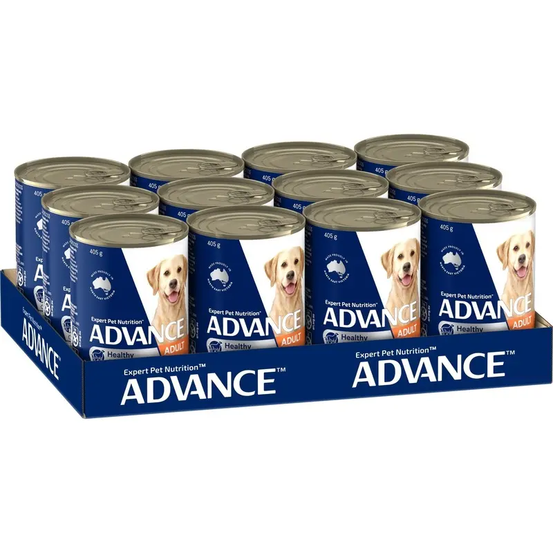 Advance Chicken and Rice Weight Control Adult Dog Wet Food 405g x 12 :->>