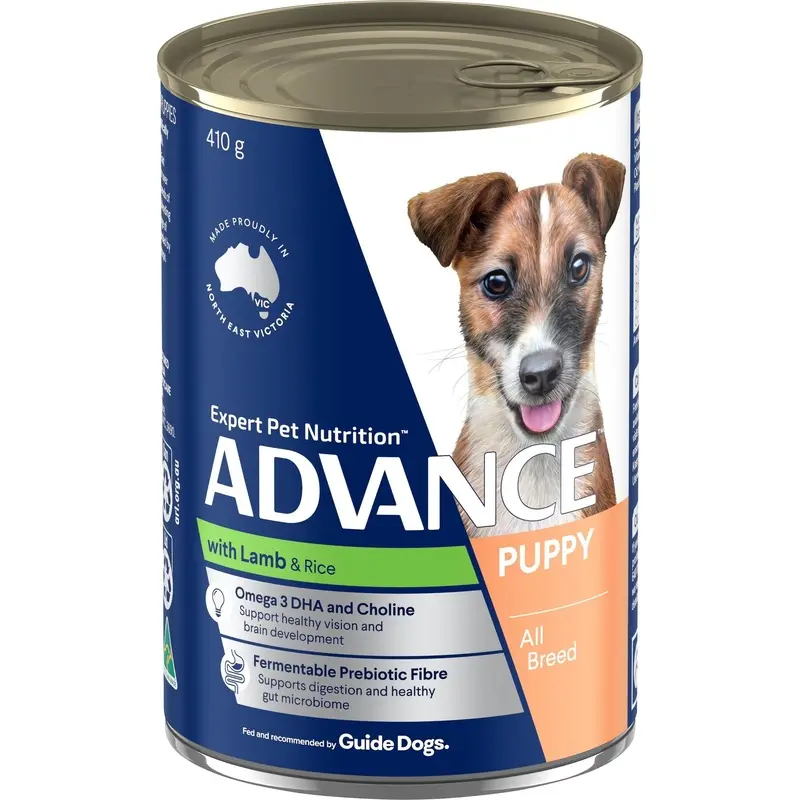 Advance Lamb and Rice All Breed Puppy Wet Food 410g :->>