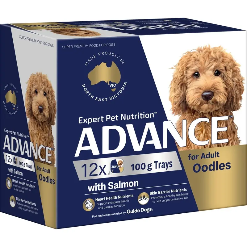 Advance Salmon Oodles Adult Dog Wet Food 100g x 12 :->>
