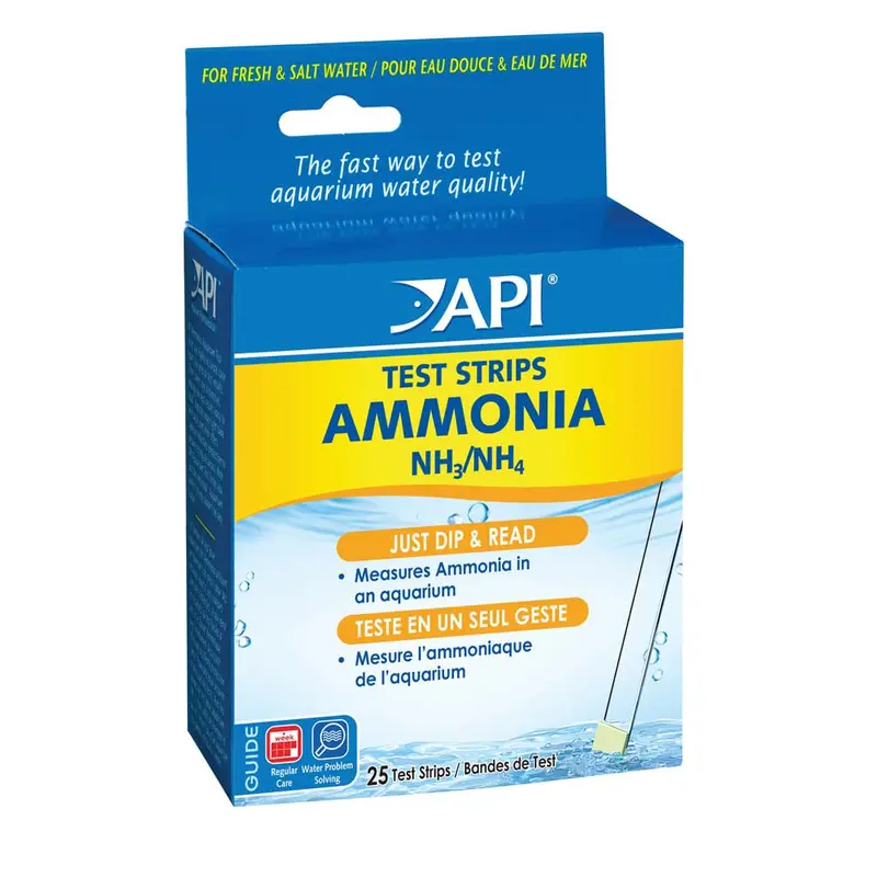 API Ammonia Freshwater Aquarium Test Strip 25 Count
