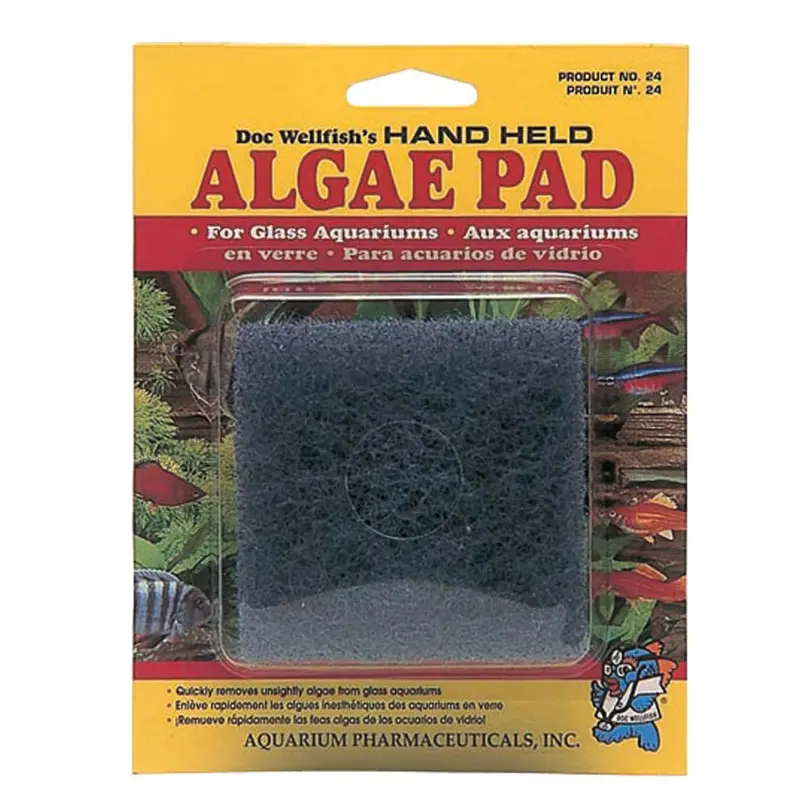 API Doc Wellfish's Hand Held Algae Pad For Glass