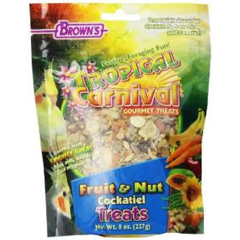 F.M. Brown's Tropical Carnival Fruit Nut Cockatiel Treat 8oz-94186 