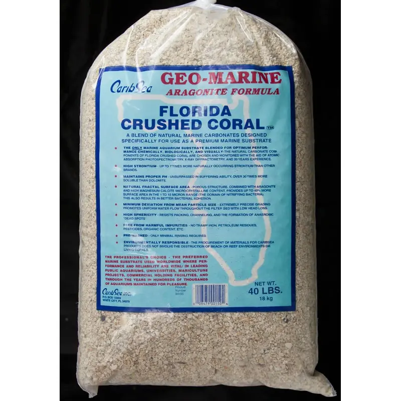 CaribSea Geo-Marine Florida Crushed Coral Substrate 40 lb