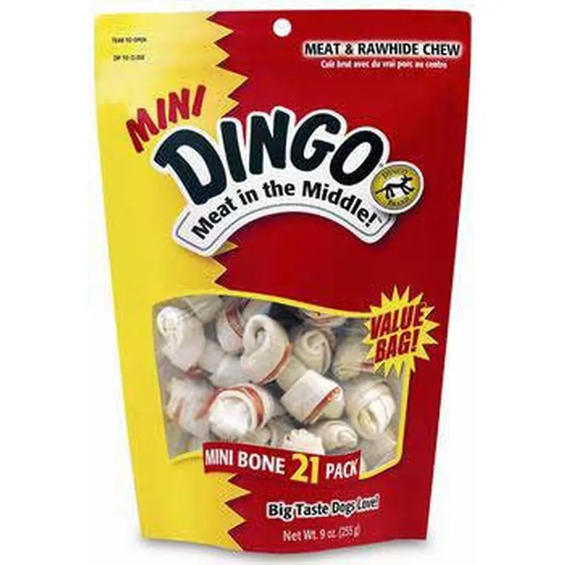Dingo Mini Value Bag 21 Pk. White 
