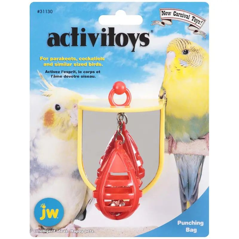 JW Pet ActiviToy Punching Bag Bird Toy Multi-Color SM/MD