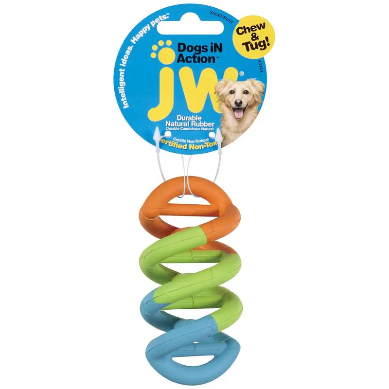 JW Pet Dogs in Action Rubber Dog Toy Multi-Color SM