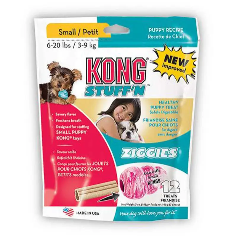 KONG Stuff'N Ziggies Puppy Treat 7oz 12ct SM