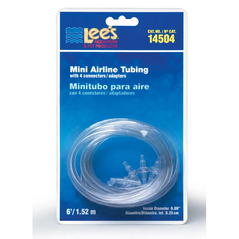 Lees Mini Airline Tubing Clear 6 ft