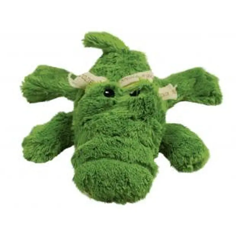 KONG Cozie Ali Alligator Plush Dog Toy Green MD