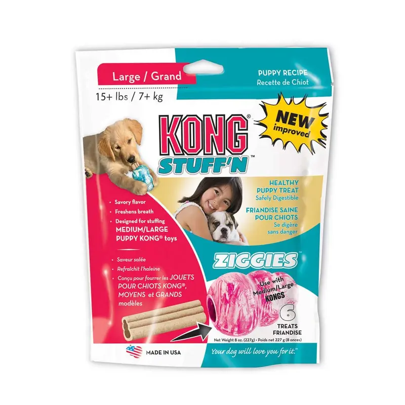 KONG Stuff'N Ziggies Puppy Treat 8oz 6ct LG