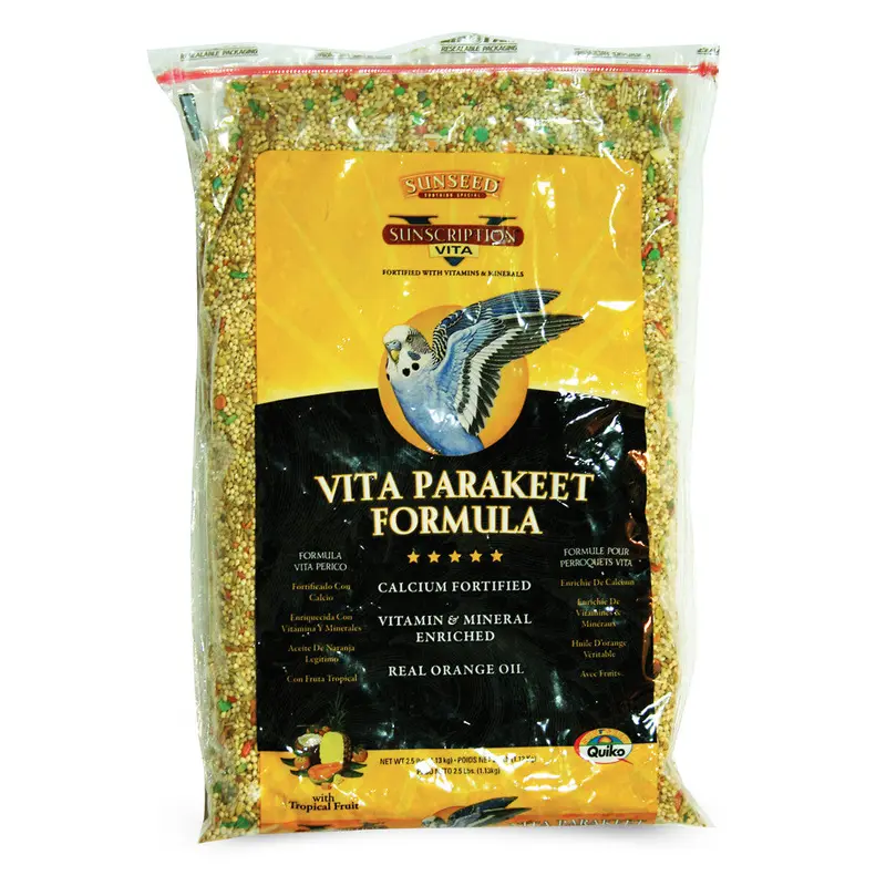 Sun Seed Vita Sunscription Parakeet Diet Bird Food 2.5 lb
