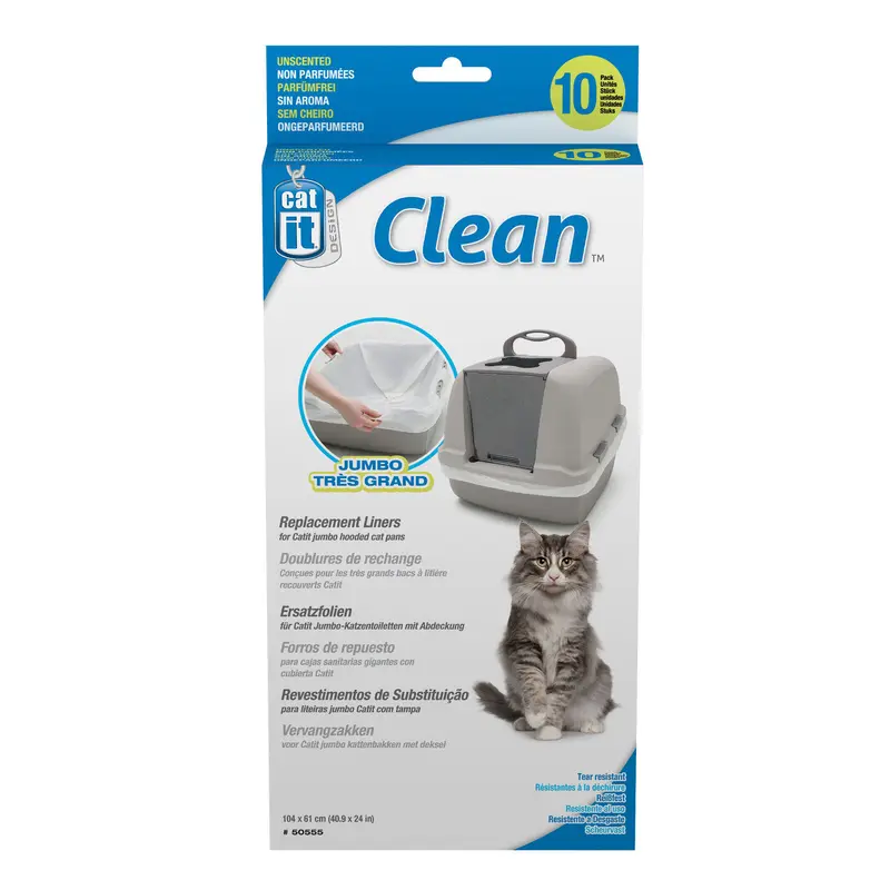 Catit Biodegradable Liner for Jumbo Cat Pan, 10-pack (DD)