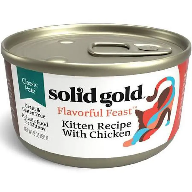 Solid Gold Flavorful Feast Kitten Recipe With Chicken Classic Pate 24/3Z 