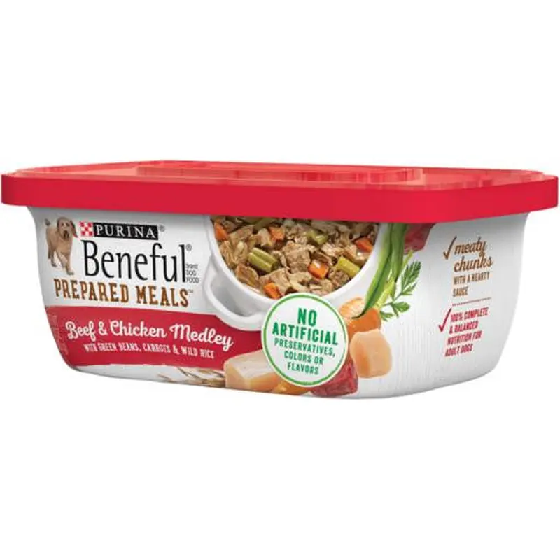 Beneful Prepared Meals Beef & Chicken Medley 8/10 oz. Pack 
